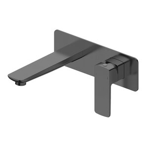 Изображение товара Встраиваемый смеситель для раковины Wonzon & Woghand Edge с керамическим картриджем темный графит