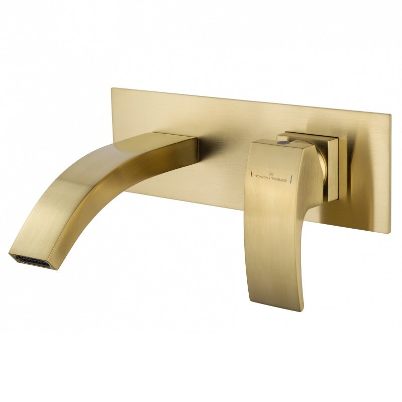 Изображение товара Встраиваемый смеситель для раковины Wonzon & Woghand Fit WW-88869009-BG брашированное золото