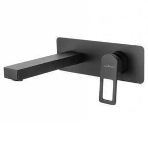 Изображение товара Смеситель для раковины встраиваемый Wonzon & Woghand Frame WW-88869010-MB, с внутренней частью, цвет черный матовый
