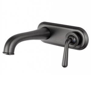 Изображение товара Смеситель для раковины встраиваемый Wonzon & Woghand Steam WW-88869008-BGM, с внутренней частью, цвет темный графит