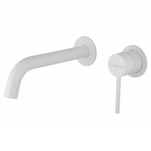 Изображение товара Смеситель для раковины встраиваемый Wonzon & Woghand Stick WW-88869017-MW, с внутренней частью, цвет белый матовый