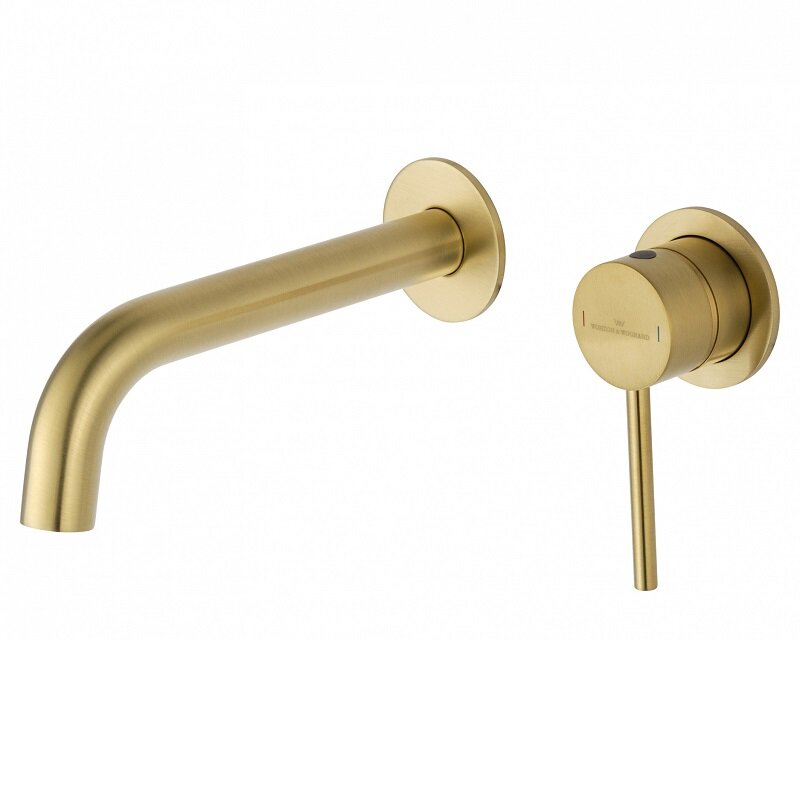 Изображение товара Встраиваемый смеситель для раковины Wonzon & Woghand Stick WW-88869017-BG брашированное золото