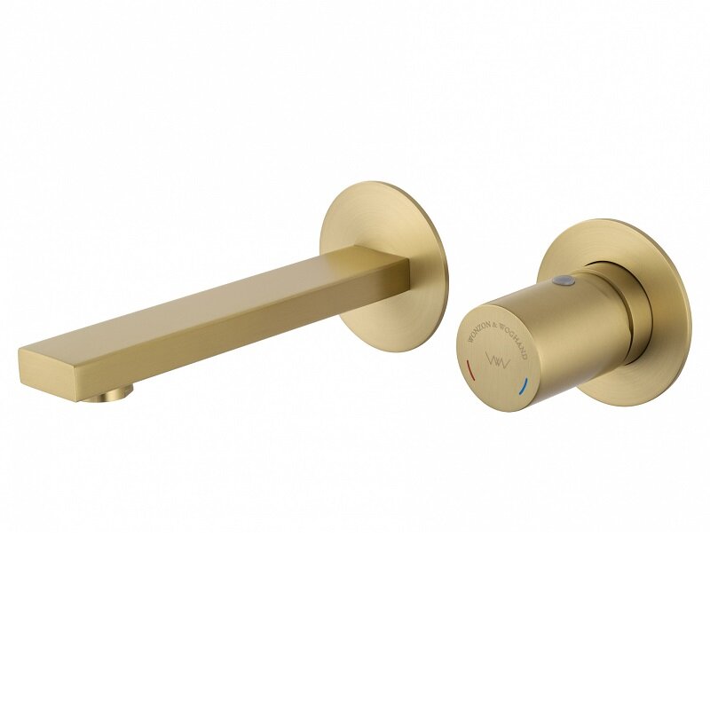 Изображение товара Встраиваемый смеситель для раковины Wonzon & Woghand WW-105-BG золото