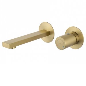 Изображение товара Смеситель для раковины встраиваемый Wonzon & Woghand WW-105-BG, с внутренней частью, цвет брашированное золото PVD