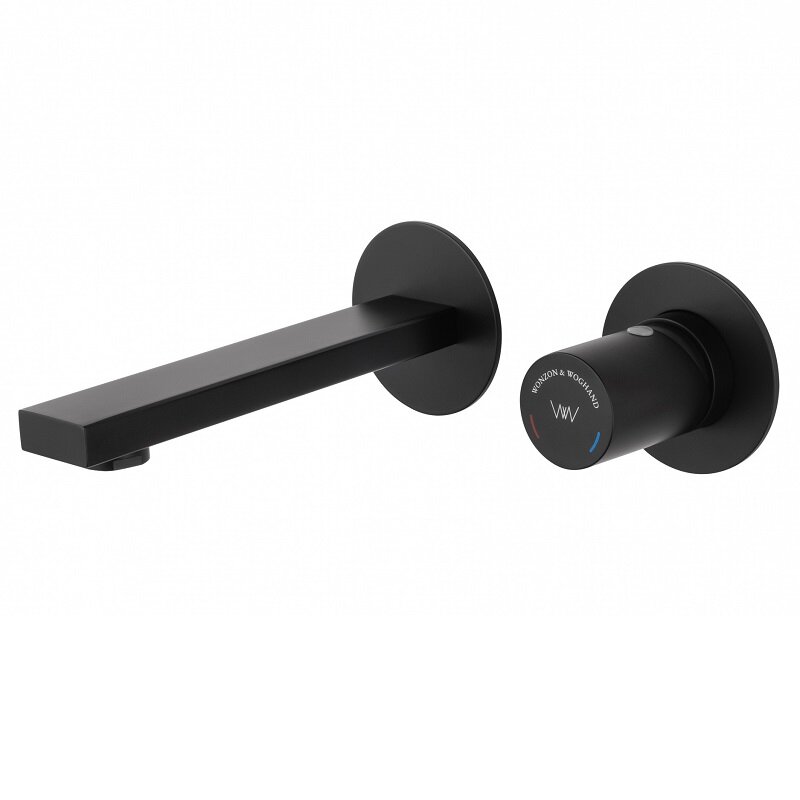 Изображение товара Встраиваемый смеситель для раковины Wonzon & Woghand WW-105-MB черный матовый