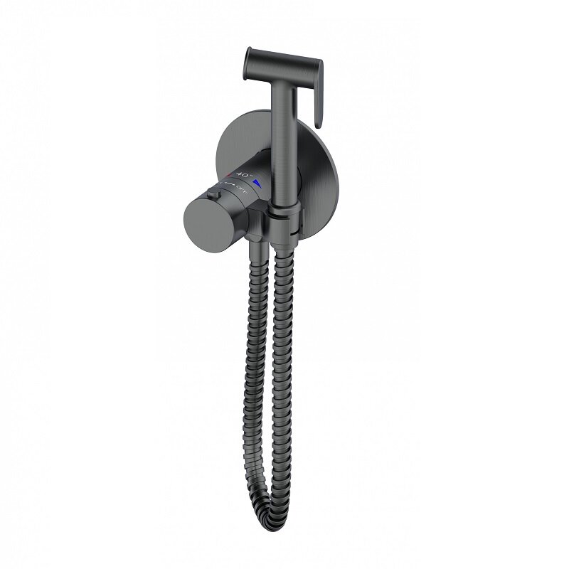 Изображение товара Гигиенический душ Wonzon & Woghand WW-88829909-BGM с термостатом цвет темный графит