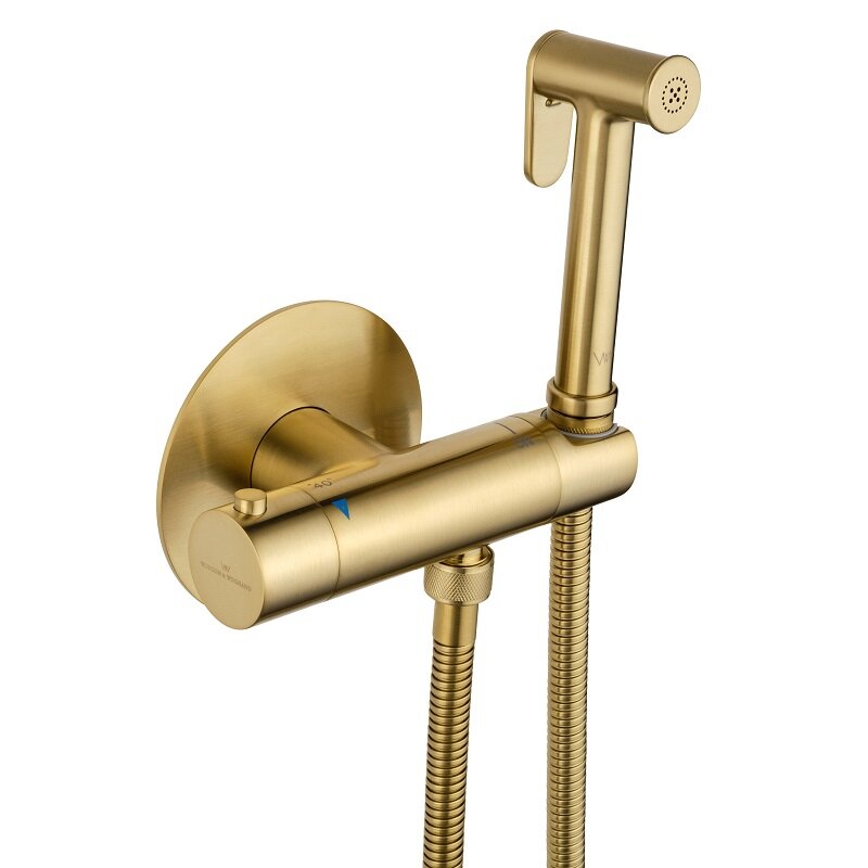 Изображение товара Гигиенический душ Wonzon & Woghand WW-88819902-BG с термостатом и золочением