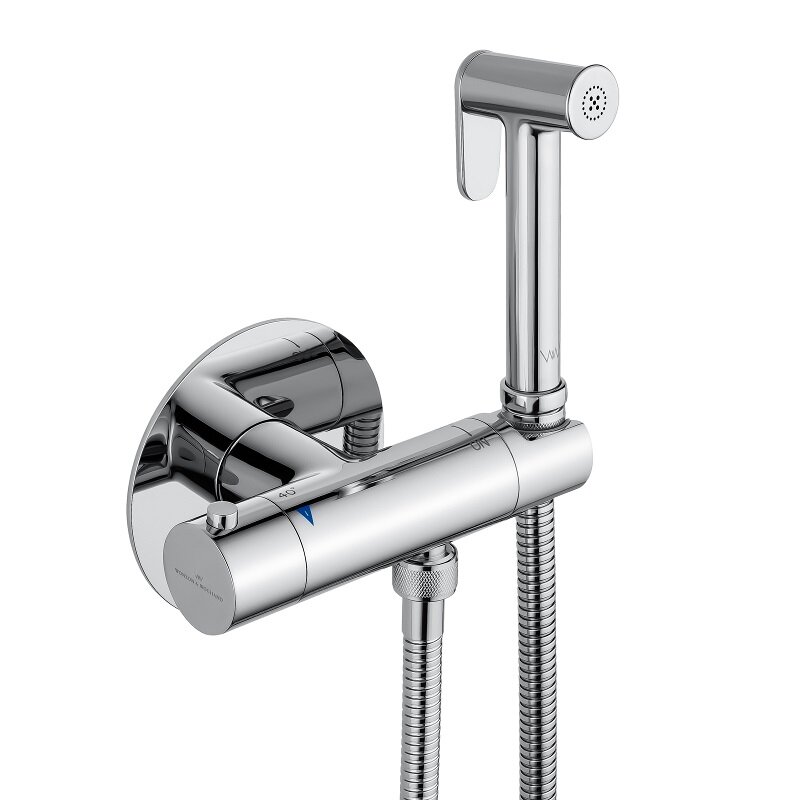 Изображение товара Гигиенический душ с термостатом Wonzon & Woghand WW-88819902-CR хром Германия