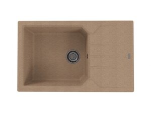 Изображение товара Мойка кухонная Alveus Record 40 1144465, 78 х 48 см, искусственный камень, бежевая