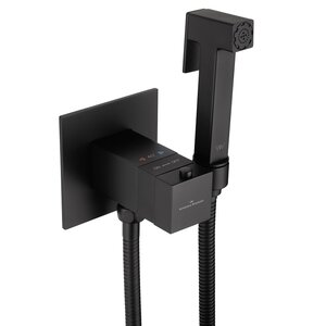 Изображение товара Гигиенический душ Wonzon & Woghand WW-88829910-MB, с термостатическим смесителем, цвет черный матовый