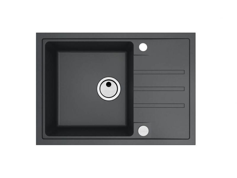 Изображение товара Alveus Intermezzo 40 1144968 кухонная мойка из GRANITAL угольная 680x480 мм с крылом