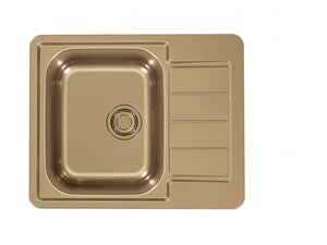 Изображение товара Мойка кухонная Alveus Monarch Line 110 1145001, 61.5 х 50 см, нержавеющая сталь, бронза PVD