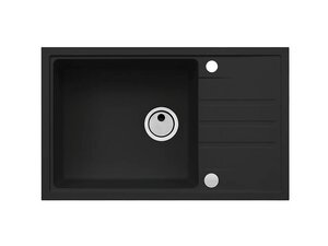 Изображение товара Мойка кухонная Alveus Intermezzo 130 78x48 см искусственный камень черная