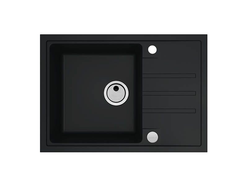 Изображение товара Кухонная мойка из искусственного гранита Alveus Intermezzo 40 1149126 68х48 см черная