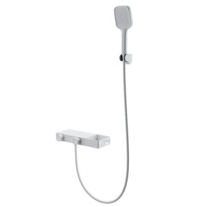 Изображение товара Смеситель для ванны и душа Wonzon & Woghand WW-B2551-MW, термостатический, с душевым гарнитуром, белый матовый