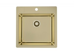 Изображение товара Мойка кухонная Alveus Pure New 30 1149626, 51.5 х 52.5 см, нержавеющая сталь, золото PVD