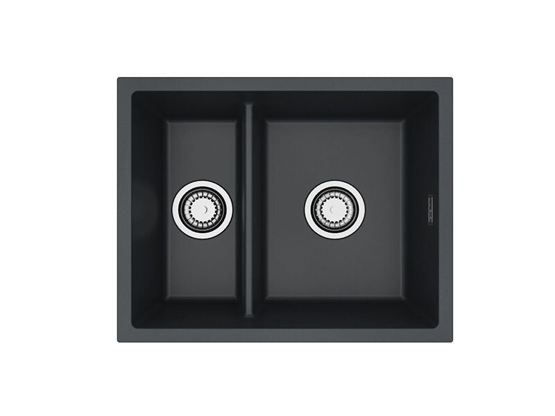 Изображение товара Alveus Omni 50 1150069 кухонная мойка из GRANITAL 2 чаши 550x450 угольный CARBON-G91