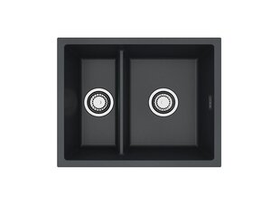 Изображение товара Alveus Omni 50 1150069 кухонная мойка из GRANITAL 2 чаши 550x450 угольный CARBON-G91