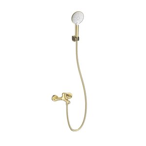 Изображение товара Смеситель для ванны и душа Wonzon & Woghand WW-4530-BG, с душевым гарнитуром, золото брашированное