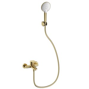 Изображение товара Смеситель для ванны и душа Wonzon & Woghand WW-A30891-BG, с душевым гарнитуром, золото брашированное