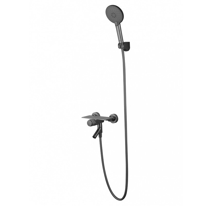 Изображение товара Смеситель для ванны и душа Wonzon & Woghand WW-FE05L221-BGG темный графит