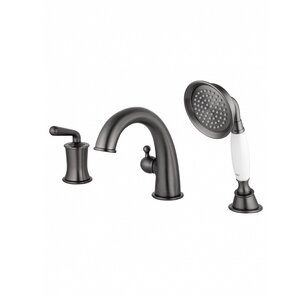 Изображение товара Смеситель на борт ванны Wonzon & Woghand Steam WW-88659008-BGM темный графит