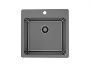 Изображение товара Мойка кухонная Alveus Pure New 30 1149627, 51.5 х 52.5 см, нержавеющая сталь, антрацит PVD
