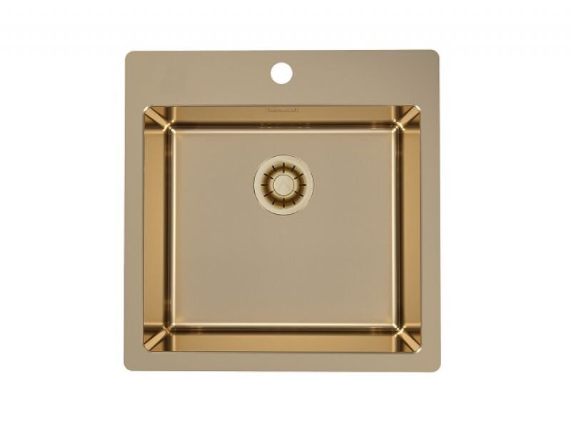 Изображение товара Кухонная мойка Alveus Pure New 30 из нержавеющей стали с бронзовым PVD покрытием 51.5x52.5 см