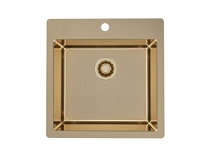 Изображение товара Мойка кухонная Alveus Pure New 30 1149629, 51.5 х 52.5 см, нержавеющая сталь, бронза PVD