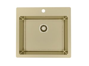 Изображение товара Мойка кухонная Alveus Pure New 70 1149633, 56.5 х 52.5 см, нержавеющая сталь, золото PVD