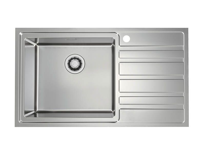 Изображение товара Мойка кухонная Alveus Rando 50 из нержавеющей стали, 86.5х50.5 см, слева/справа