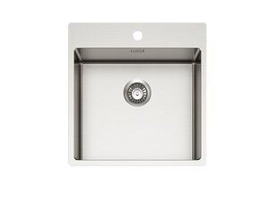 Изображение товара Мойка кухонная Alveus Nox 110 1149936, 49 х 51.5 см, нержавеющая сталь брашированная
