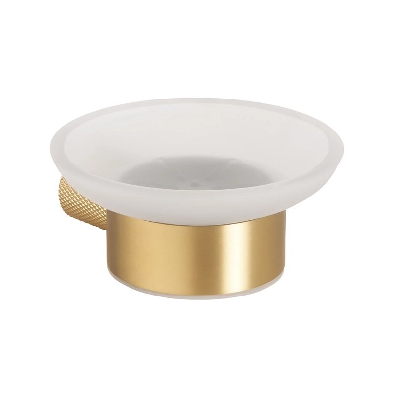 Изображение товара Мыльница Bemeta Auria 171108040 настенная матовое золото стекло латунь