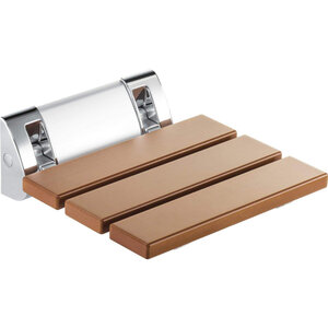 Изображение товара Сиденье для душа Deante Vital NIV_451P, складное, цвет хром/коричневый