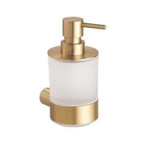 Изображение товара Дозатор жидкого мыла Bemeta Auria 171109010 матовое золото шампань, настенный