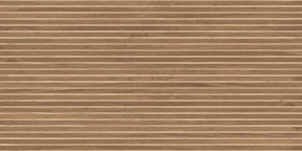 Изображение товара Керамогранит Laparet Wood Canarium Almond Stripes тёмно-бежевый 60х120 матовый карвинг