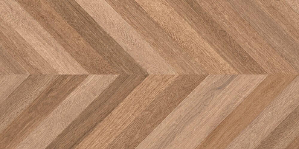 Изображение товара Керамогранит Laparet Wood Canarium Chevron M тёмно-бежевый матовый карвинг 60x120