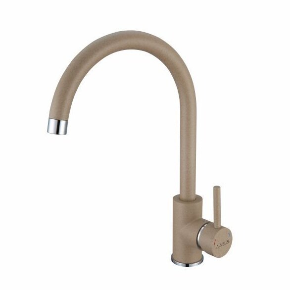 Изображение товара Смеситель Alveus Roxa 1129036 для кухонной мойки, бежевый