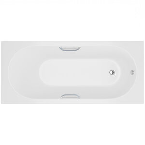 Изображение товара Ванна из литьевого мрамора Delice Bravo DLR330033R-G, 160 х 70 см, цвет белый, с ручками хром