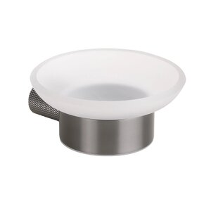 Изображение товара Мыльница Bemeta Grino 173108040, цвет держателя графит матовый