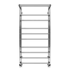 Изображение товара Полотенцесушитель водяной Terminus Арктур 4670078529459, П10 500х1000 с полкой, ширина 50 см, высота 100 см, хром