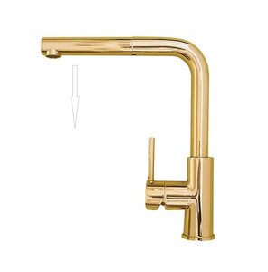 Изображение товара Смеситель Alveus Zeos-P Monarch 1136503, для кухонной мойки, с выдвижным изливом, бронза PVD