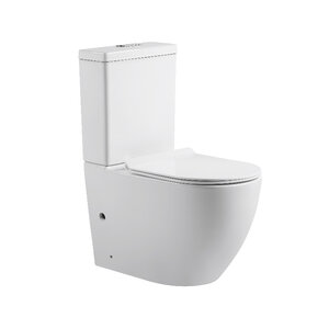 Изображение товара Унитаз-компакт BeWash Lusso BKBWT004645, смыв торнадо, безободковый, сиденье микролифт, цвет белый 