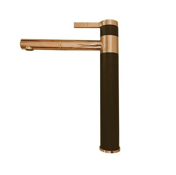 Изображение товара Alveus Zina Monarch 1136510 смеситель для кухонной мойки черный матовый медь PVD