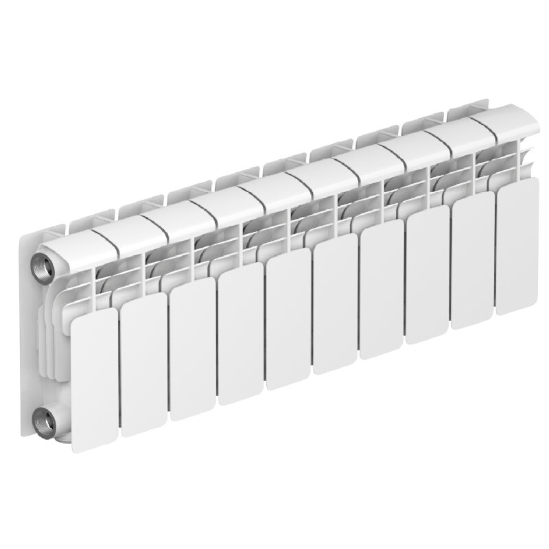 Изображение товара Алюминиевый радиатор Rifar Alum 200 10 секций боковое подключение белый
