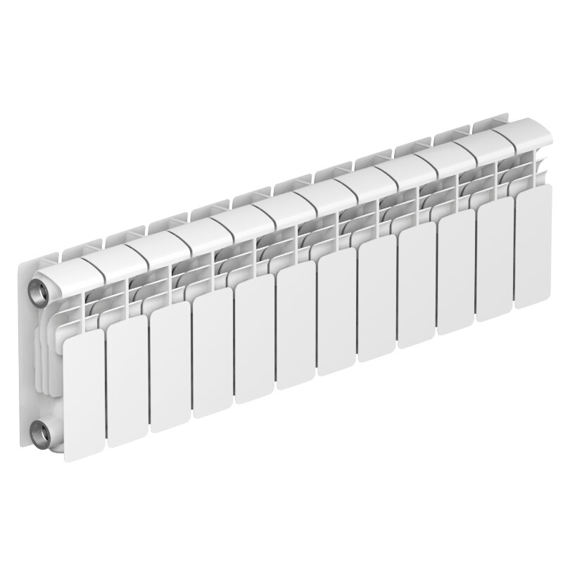 Изображение товара Радиатор алюминиевый Rifar Alum 200 12 секций боковое подключение белый