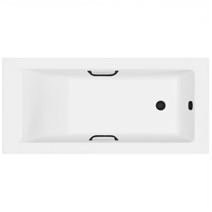 Изображение товара Ванна из литьевого мрамора Delice Diapason DLR330009RB-G, 180 х 80 см, цвет белый, с черными ручками