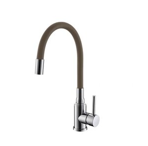 Изображение товара Смеситель Alveus Flexa 1147025, для кухонной мойки, гибкий излив, бежевый/хром