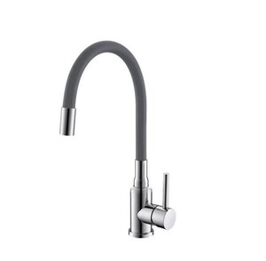 Изображение товара Смеситель Alveus Flexa 1147026, для кухонной мойки, гибкий излив, серый/хром