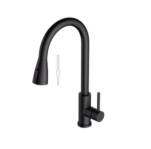 Изображение товара Смеситель Alveus Primrose PS 1148264, для кухонной мойки, выдвижной излив, черный